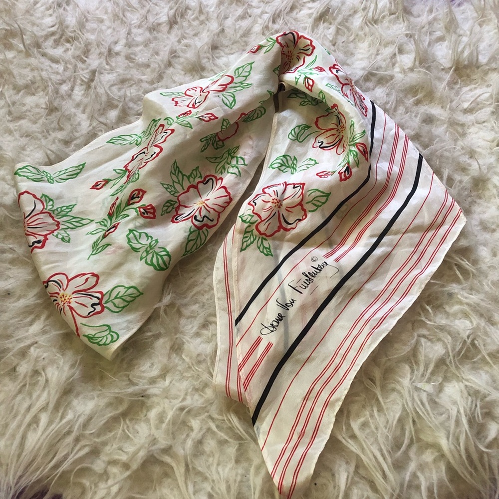 Vintage Diane von Furstenberg silk scarf